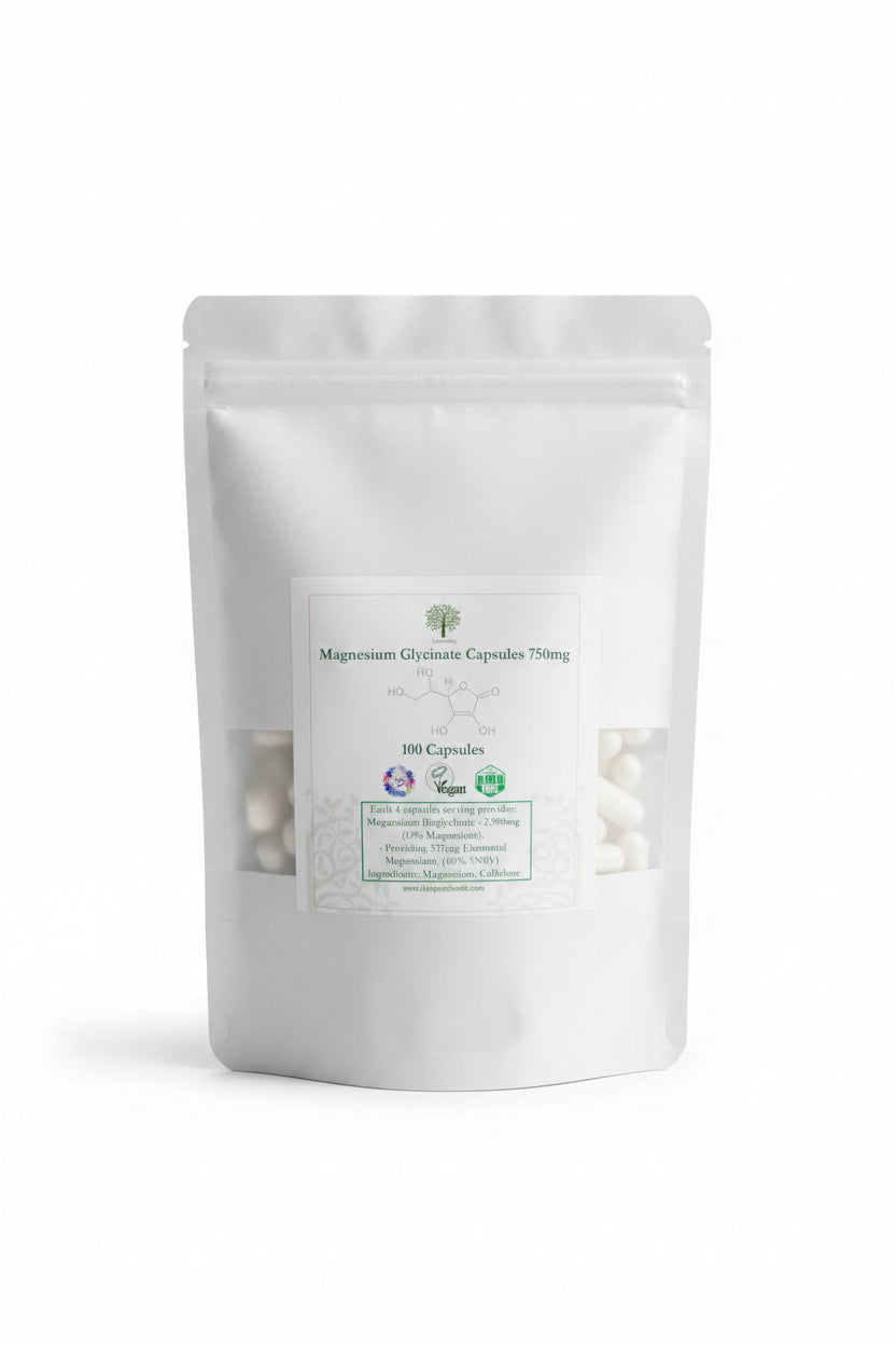 Magnesium Glycinate 100 750mg Capsules - Junipers