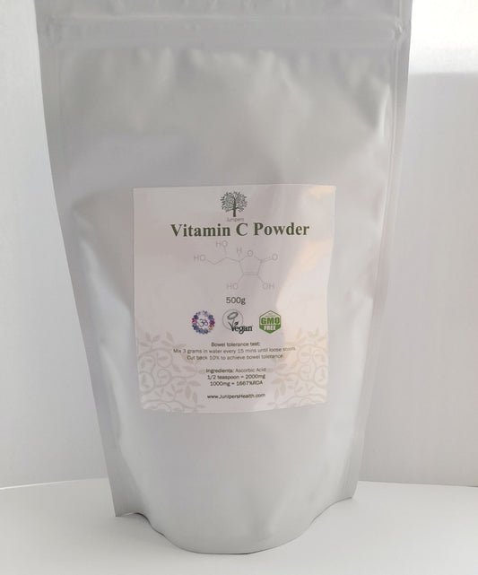 Vitamin C Powder 500g BP Food Grade - Junipers