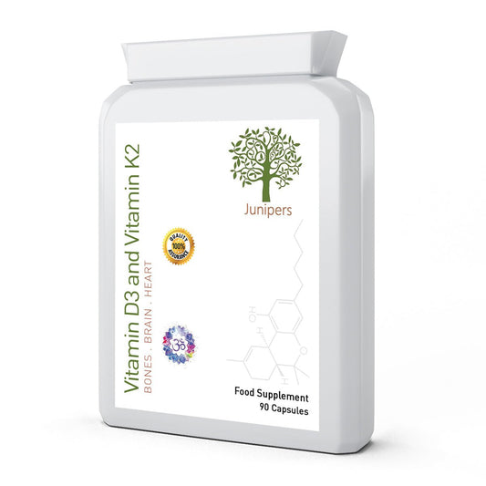 Vitamin D3 & Vitamin K2 Bone Health, Mood 90 Capsules - Junipers